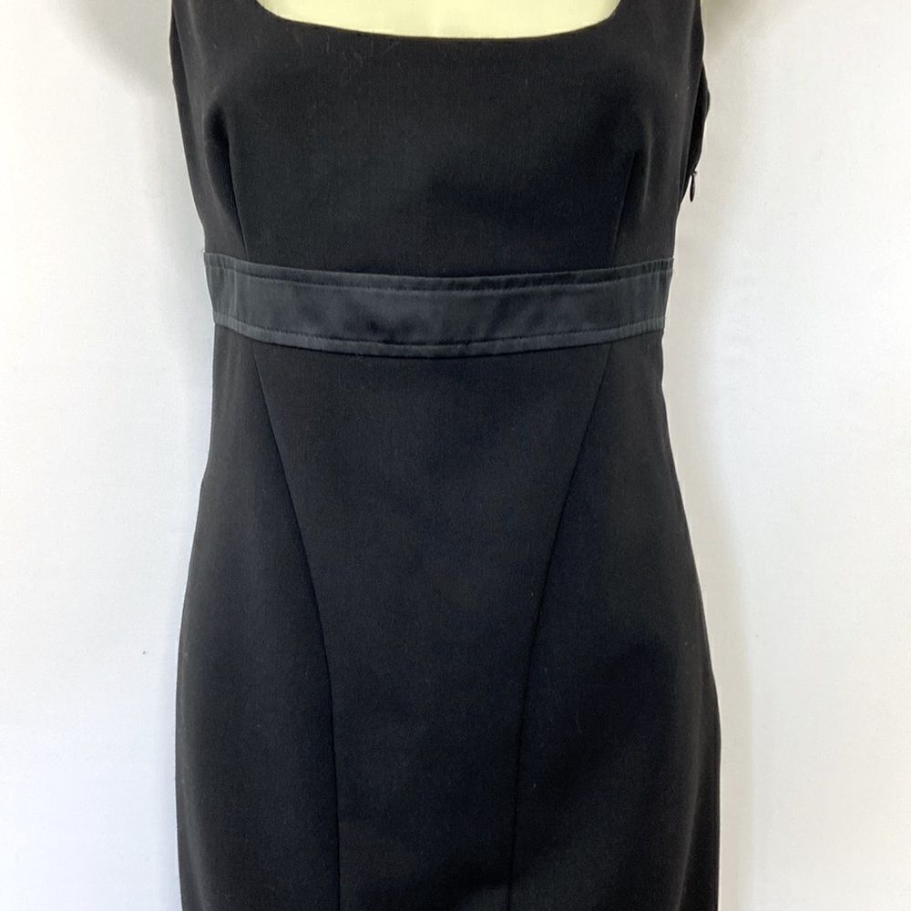 Love Moschino Dress Black Sheath Wool Blend Empire Line NWOT Sz 4 - Picture 6 of 10